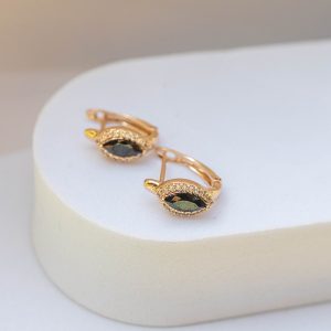 nelieli, melni auskari